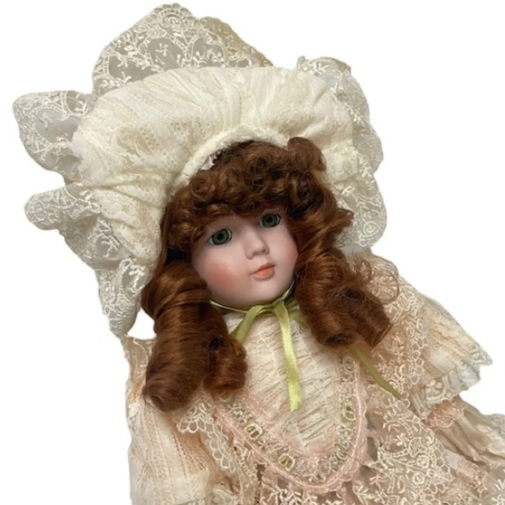 Vintage Doll Dynasty Doll Collection Leah Victorian Cottagecore Porcelain Bisque